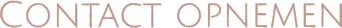 Contact opnemen